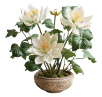 ai generado generativo blanco Rosa ornamental planta ai png