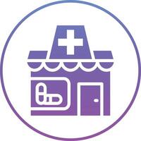 icono de vector de tienda médica