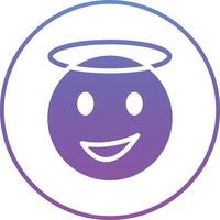 Smiling Face with Halo Vector Icon