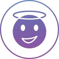 Smiling Face with Halo Vector Icon