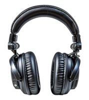 AI generated modern design headset with transparent background, generative ai png
