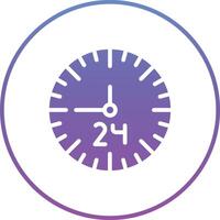 24 Hours Vector Icon