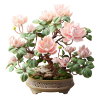 ai generado rosado Rosa ornamental planta en un transparente fondo, generativo ai png