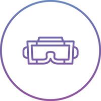 icono de vector de gafas vr