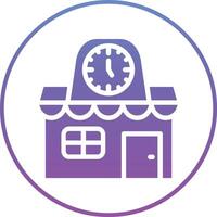 Clock Shop Vector Icon