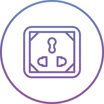 icono de vector de enchufe