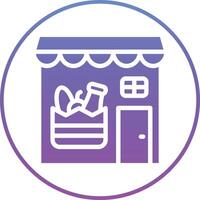 Groceries Store Vector Icon