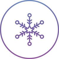 icono de vector de copo de nieve