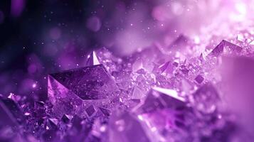 AI generated Mysterious purple crystal abstract, perfect for generative background designs, Ai Generated photo