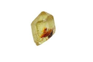 Macro stone Apatite mineral on white background photo