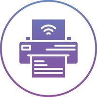 Smart Printer Vector Icon