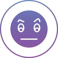 Face with Raised Eyebrow Vector Icon