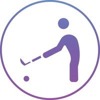 hockey jugador vector icono