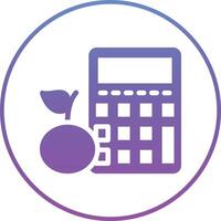 Calorie Calculator Vector Icon