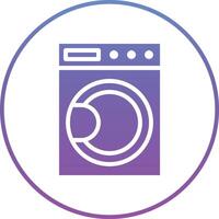 Smart Washing Machine Vector Icon