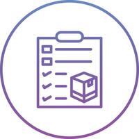Parcels Checklist Vector Icon