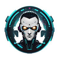 ai generado el avatar de un robot en un futurista ajuste png