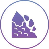 Snow Avalanche Vector Icon