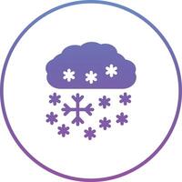 pesado nieve vector icono