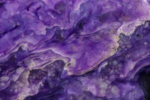 macro mineral stone Charoite on a white background photo
