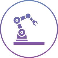 icono de vector de brazo de robot