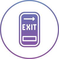 Exit Door Vector Icon