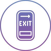 Exit Door Vector Icon