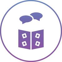 Library Chat Vector Icon