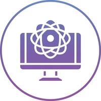 Quantum Computing Vector Icon