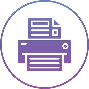 icono de vector de impresora