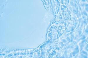 resumen transparente agua sombra superficie textura natural onda en azul antecedentes foto