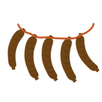 grillé du boeuf saucisse illustration png