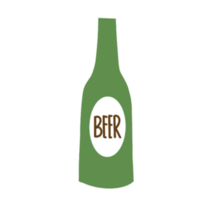 Bottle of beer illustration png