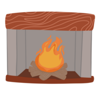 Fireplace  structure illustration png