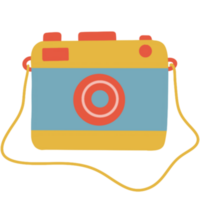 Colorful of camera illustration png