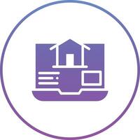 Buy House Online Vector Icon