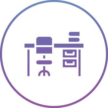 estudiar mesa vector icono