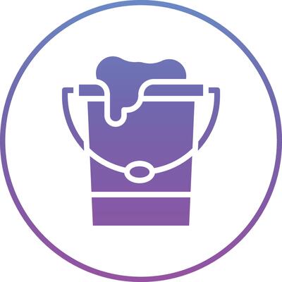 Water Bucket Vector Icon