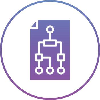 icono de vector de flujo de trabajo
