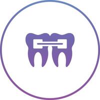 Tooth Braces Vector Icon