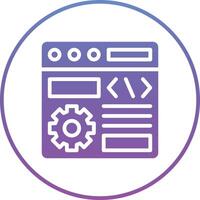 Browser Setting Vector Icon
