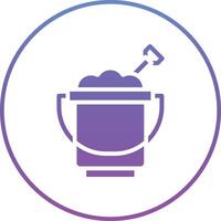 Sand Bucket Vector Icon