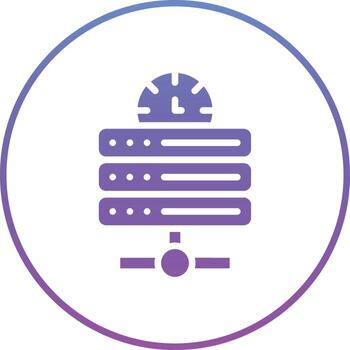 Database Speed Vector Icon