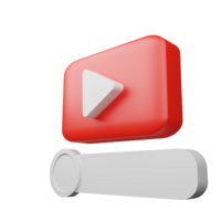 jouer bouton Youtube, Youtube vidéo icône, logo symbole rouge bannière, social médias signe, mobile application, la toile vidéo marque png