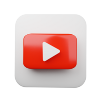 giocare pulsante Youtube, Youtube video icona, logo simbolo rosso striscione, sociale media cartello, mobile app, ragnatela video marchio png