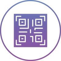 icono de vector de código qr