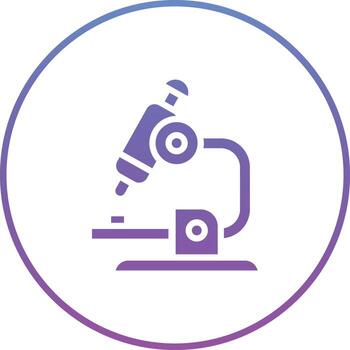 icono de vector de microscopio