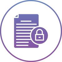 Document Security Vector Icon