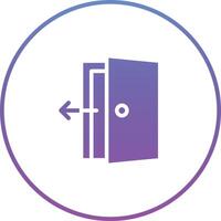 Exit Door Vector Icon