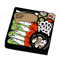 osechi-ryori japansk ny år mat png